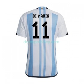 Koszulka Argentyna Di Maria 11 Domowe Koszulki Piłkarskie World Cup 2022 Krótki Rękaw